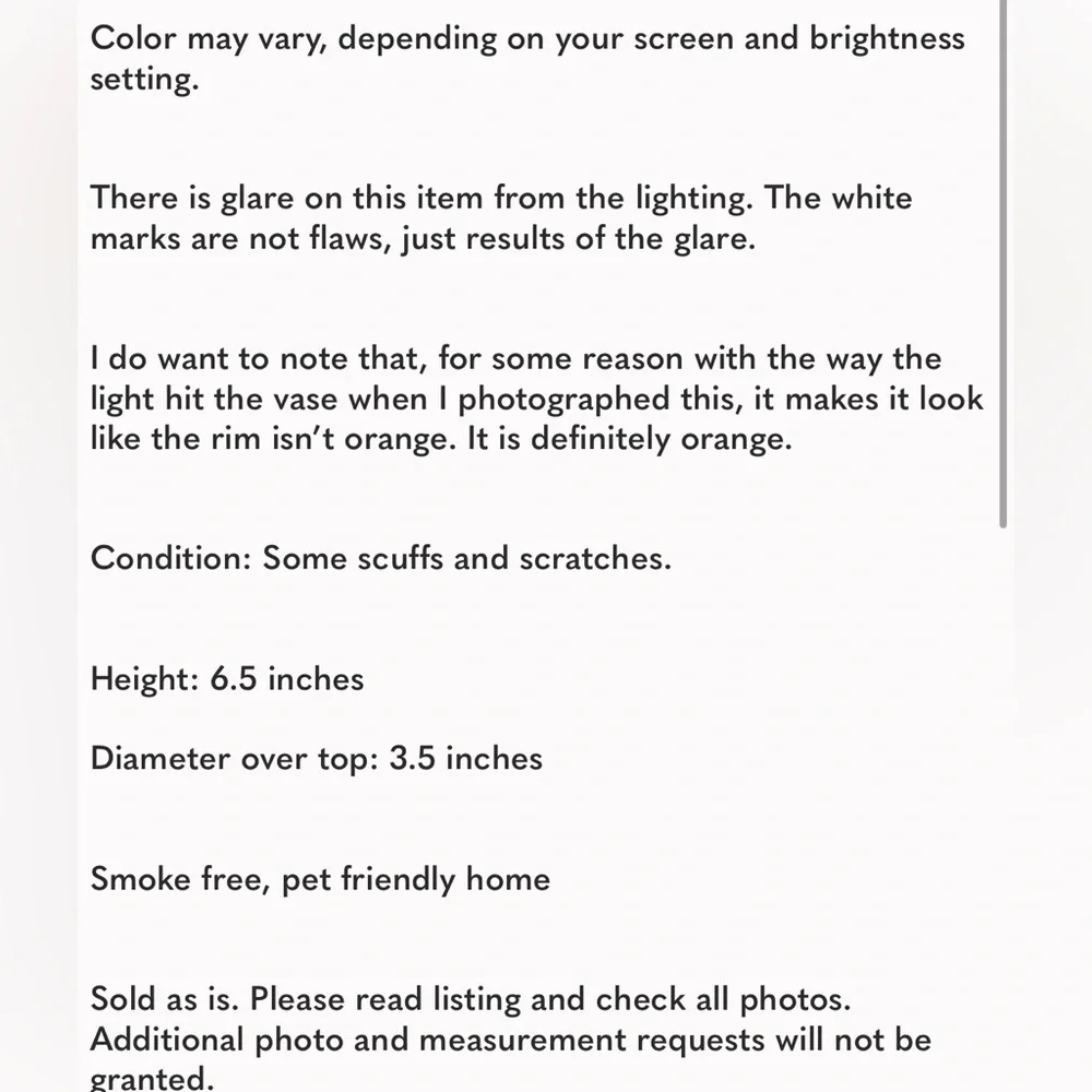 N/A color may